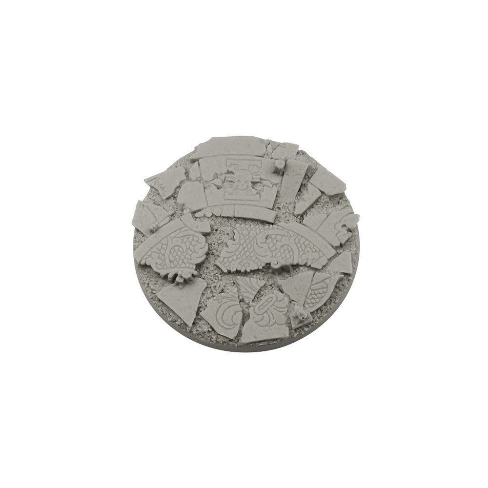 PREORDER Micro Art Studio - Resin Round/Oval Bases - Ruined Chapel Bases - Round 80mm (1)