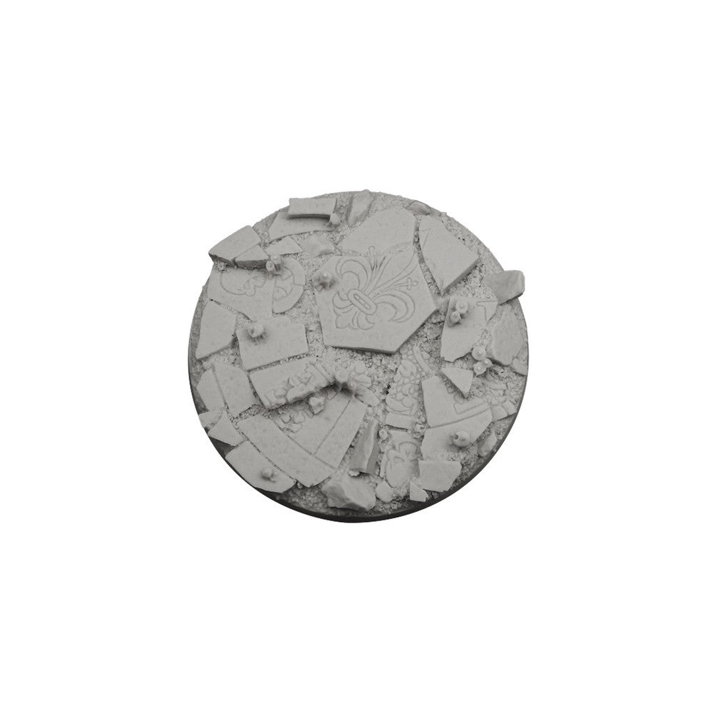 PREORDER Micro Art Studio - Resin Round/Oval Bases - Ruined Chapel Bases - Round 90mm (1)