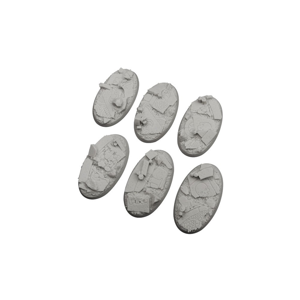 PREORDER Micro Art Studio - Resin Round/Oval Bases - Ruined Chapel Bases - Oval 60x35mm (4)