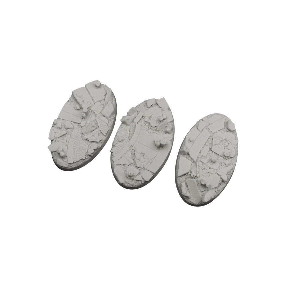 PREORDER Micro Art Studio - Resin Round/Oval Bases - Ruined Chapel Bases - Oval 75x42mm (2)