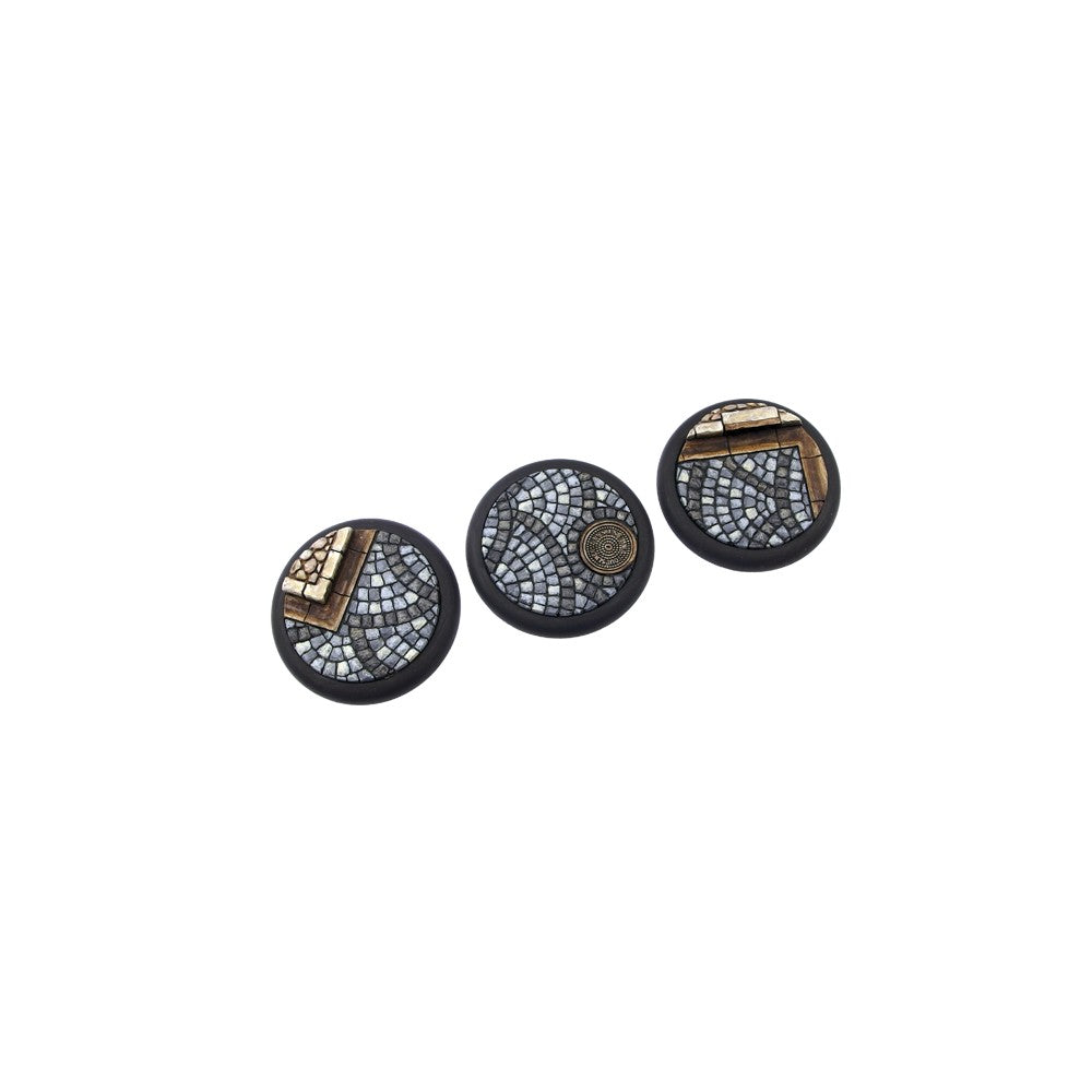 PREORDER Micro Art Studio - Resin Wide Lip Round Bases - Cobblestone Bases - WRound 50mm (1)