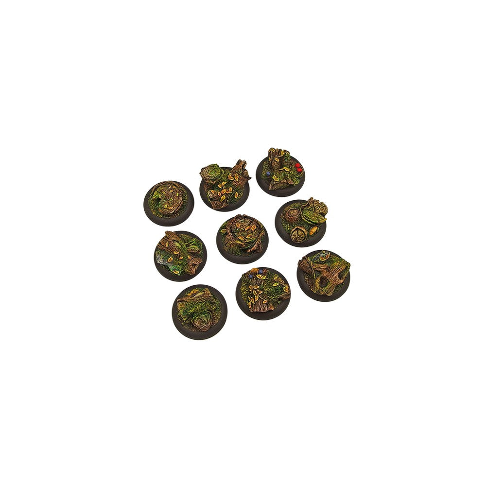 PREORDER Micro Art Studio - Resin Wide Lip Round Bases - Forest Bases - WRound 30mm (5)