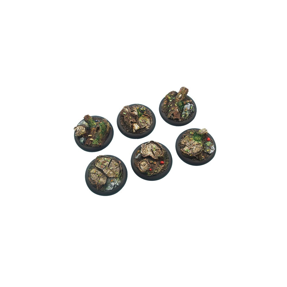 PREORDER Micro Art Studio - Resin Wide Lip Round Bases - Forest Bases - WRound 40mm (2)