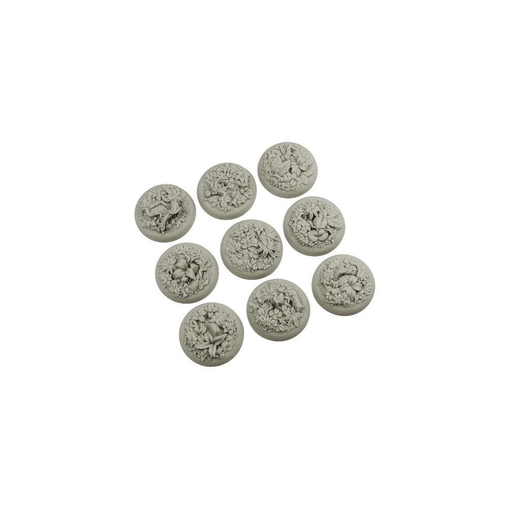 PREORDER Micro Art Studio - Resin Wide Lip Round Bases - Jungle Bases Wround 30mm (5)