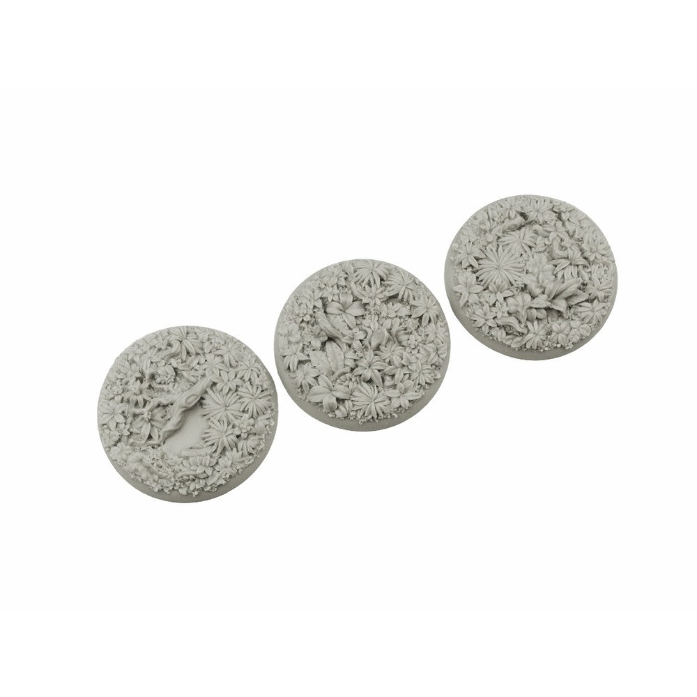 PREORDER Micro Art Studio - Resin Wide Lip Round Bases - Jungle Bases Wround 50mm (1)