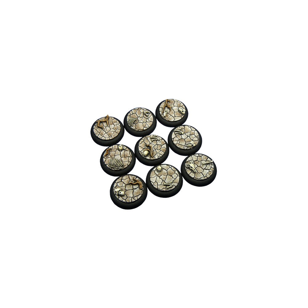 PREORDER Micro Art Studio - Resin Wide Lip Round Bases - Wasteland Bases - WRound 30mm (5)