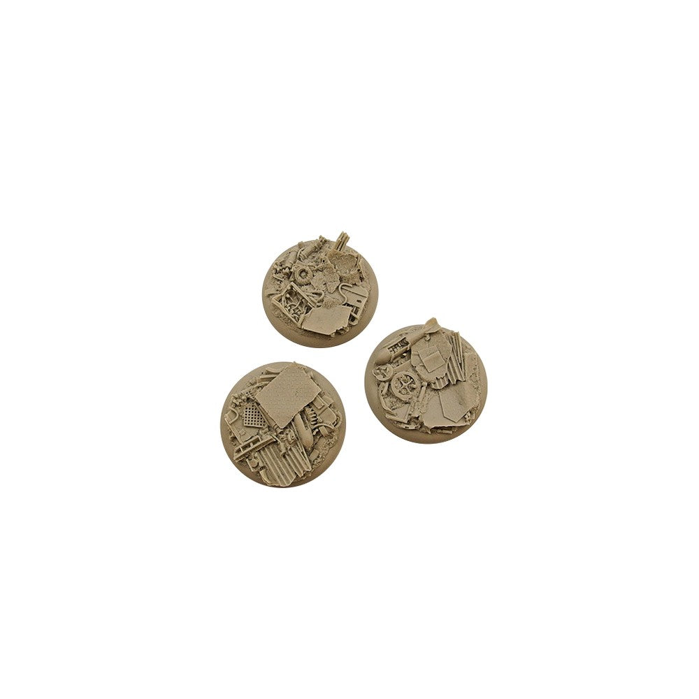 PREORDER Micro Art Studio - Resin Wide Lip Round Bases - Scrapyard Bases - WRound 50mm (1)