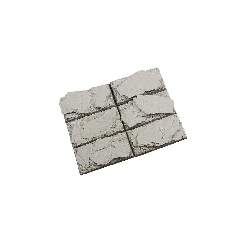 PREORDER Micro Art Studio - Resin Square/Rectangular Bases - Shale Bases 25x50mm (5)