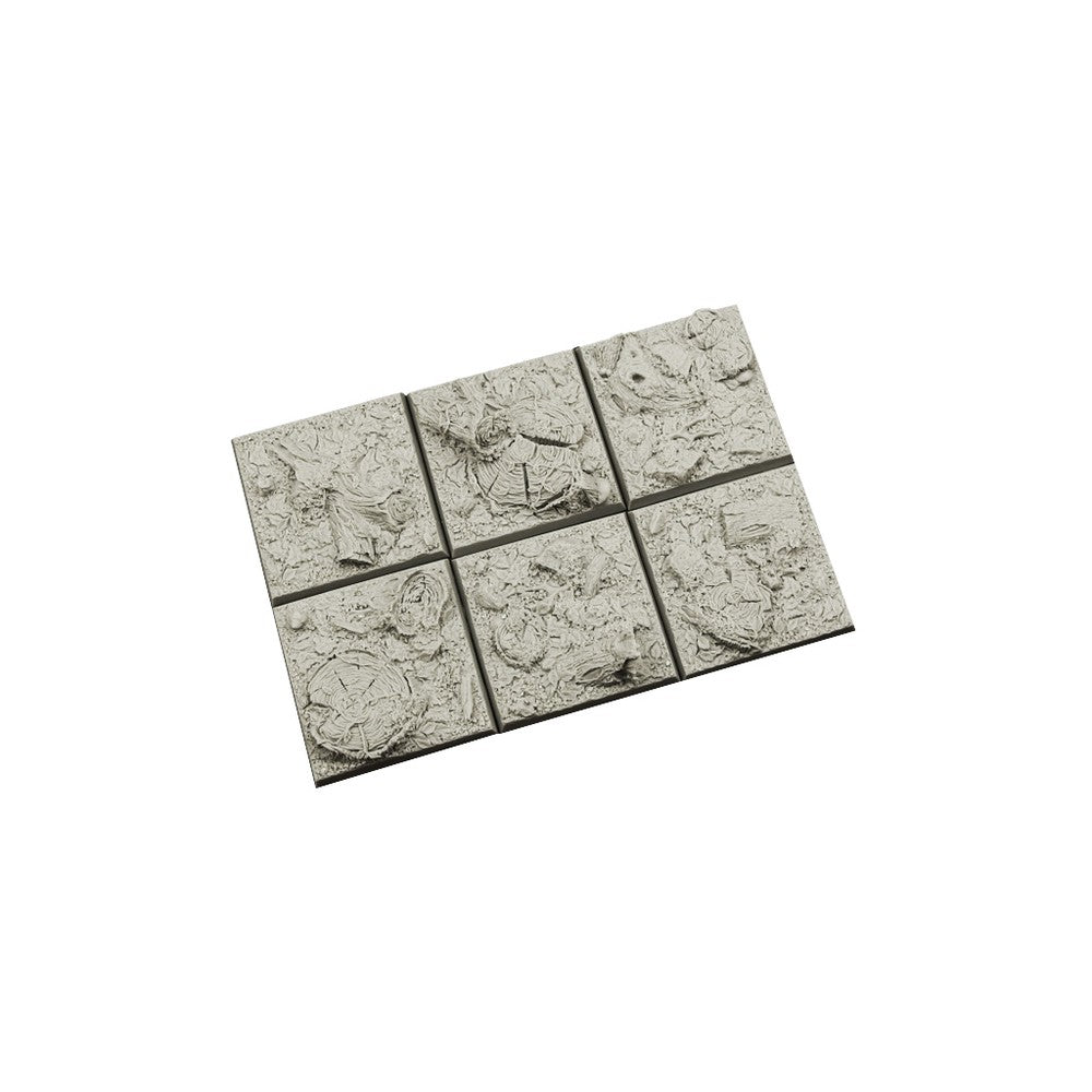 PREORDER Micro Art Studio - Resin Square/Rectangular Bases - Forest Bases 40x40mm (4)