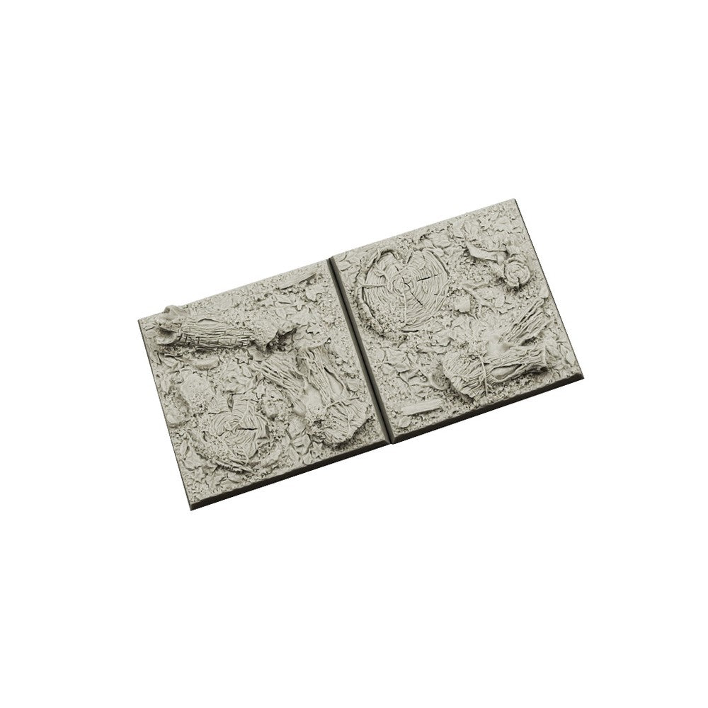 PREORDER Micro Art Studio - Resin Square/Rectangular Bases - Forest Bases 50x50mm (2)