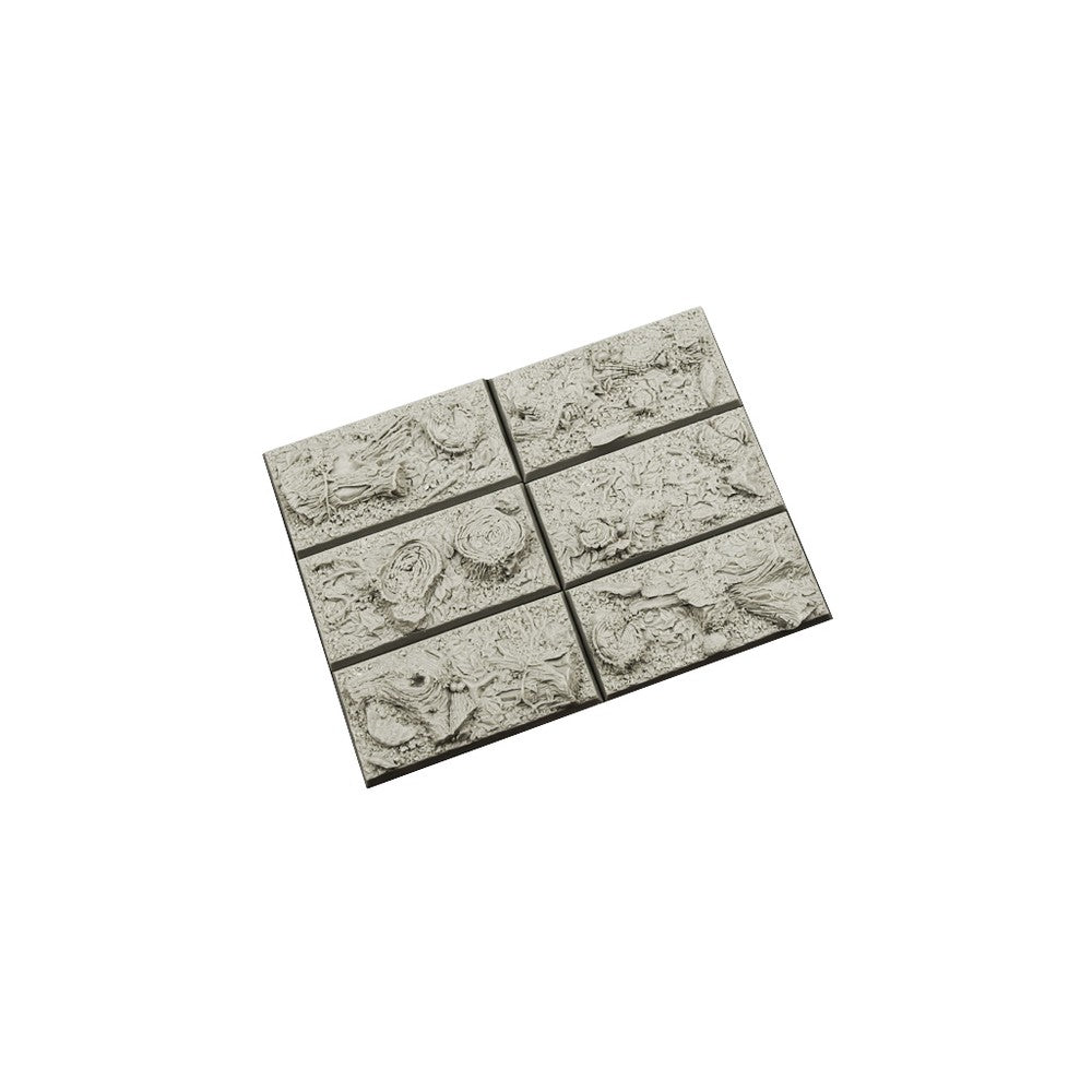 PREORDER Micro Art Studio - Resin Square/Rectangular Bases - Forest Bases 25x50mm (5)
