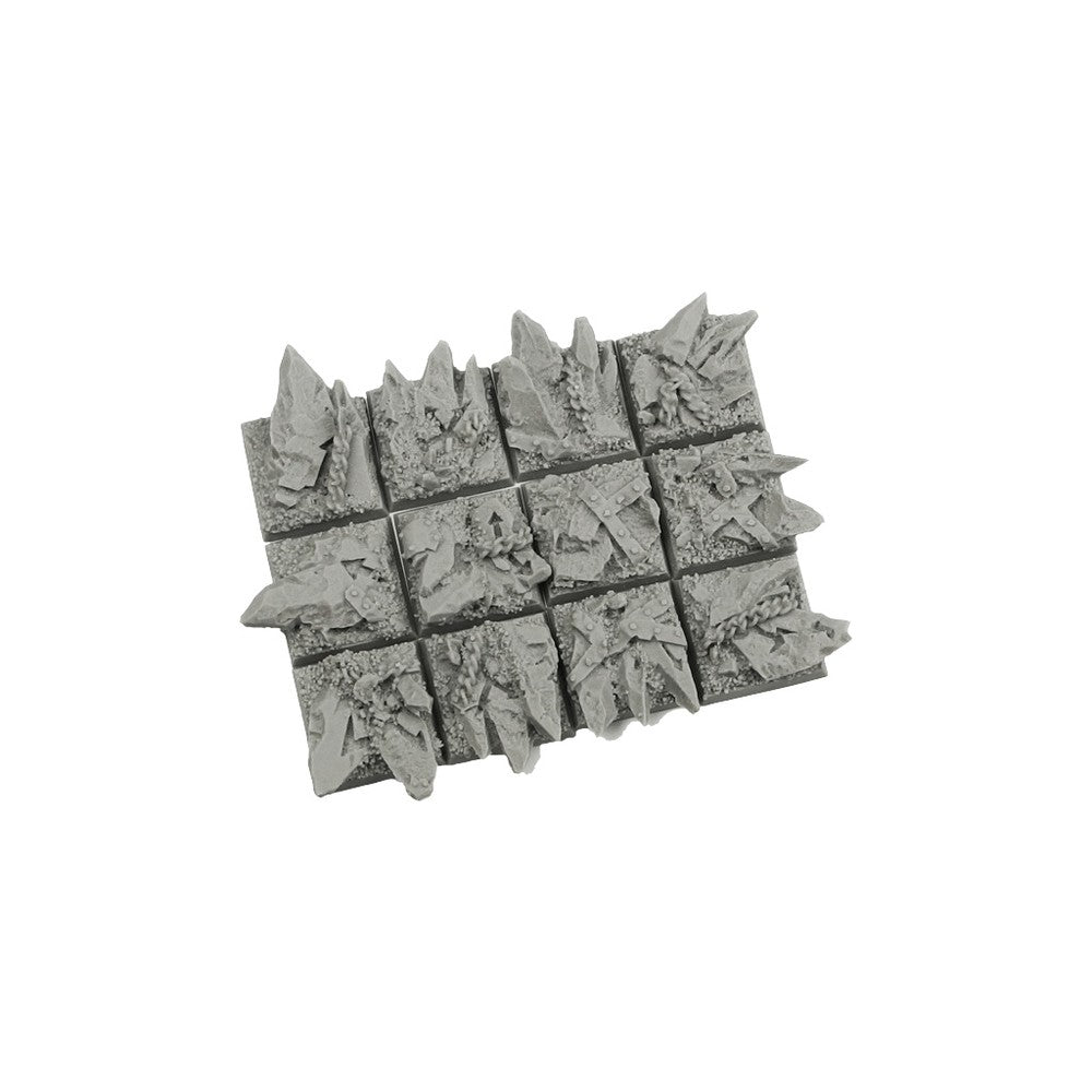 PREORDER Micro Art Studio - Resin Square/Rectangular Bases - Chaos Bases 20x20mm (10)