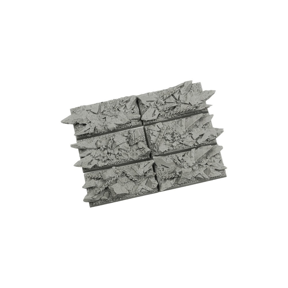 PREORDER Micro Art Studio - Resin Square/Rectangular Bases - Chaos Bases 25x50mm (5)