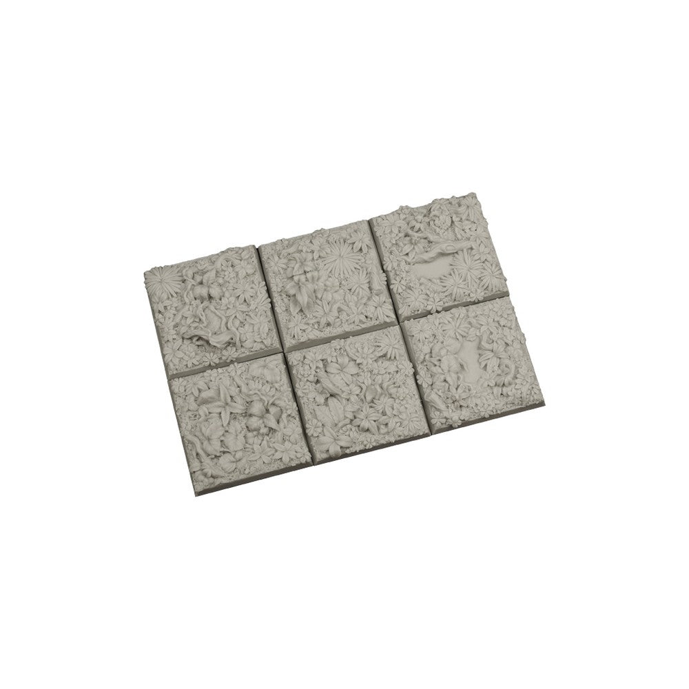 PREORDER Micro Art Studio - Resin Square/Rectangular Bases - Jungle Bases 40x40mm (4)