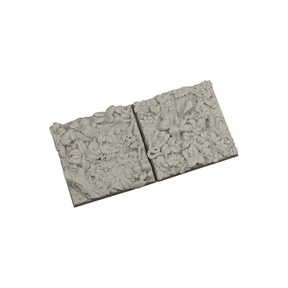 PREORDER Micro Art Studio - Resin Square/Rectangular Bases - Jungle Bases 50x50mm (2)