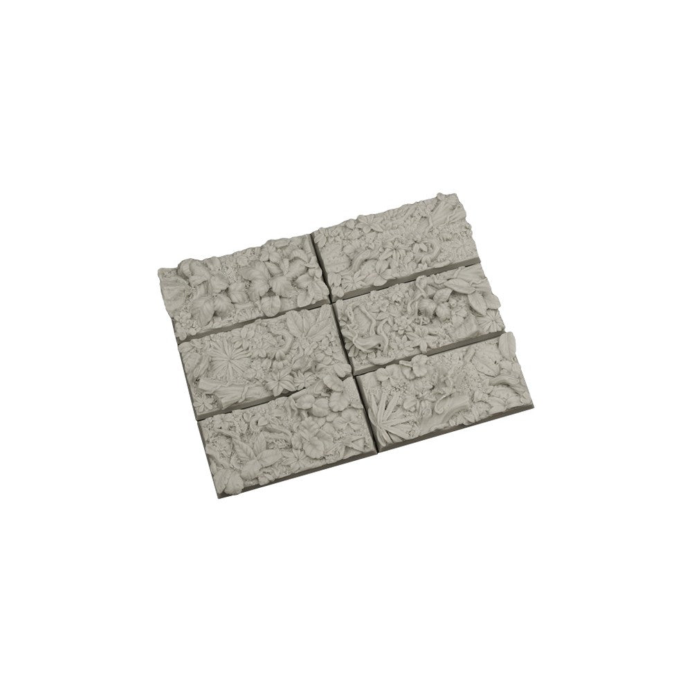 PREORDER Micro Art Studio - Resin Square/Rectangular Bases - Jungle Bases 25x50mm (5)
