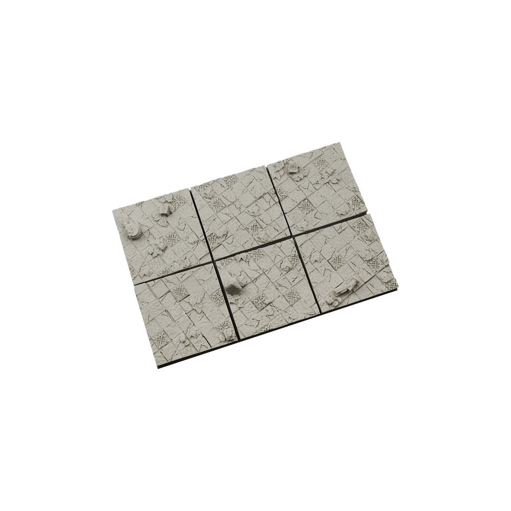 PREORDER Micro Art Studio - Resin Square/Rectangular Bases - Ancient Bases 40x40mm (4)