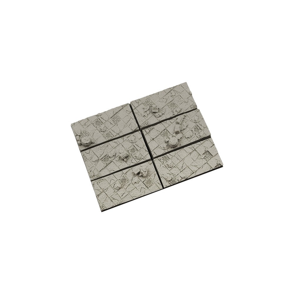 PREORDER Micro Art Studio - Resin Square/Rectangular Bases - Ancient Bases 25x50mm (5)