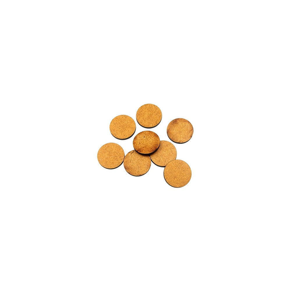 PREORDER Micro Art Studio - HDF/MDF Lasercut Bases - HDF 3mm Bases Round 25mm (20)