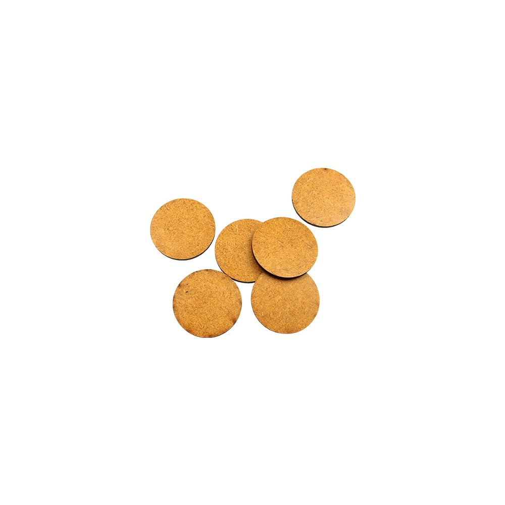 PREORDER Micro Art Studio - HDF/MDF Lasercut Bases - HDF 3mm Bases Round 40mm (10)