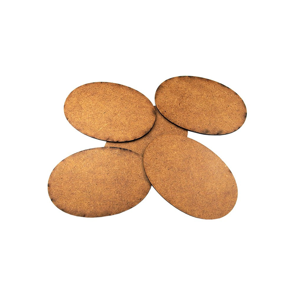 PREORDER Micro Art Studio - HDF/MDF Lasercut Bases - HDF 3mm Bases Oval 105x70mm (4)