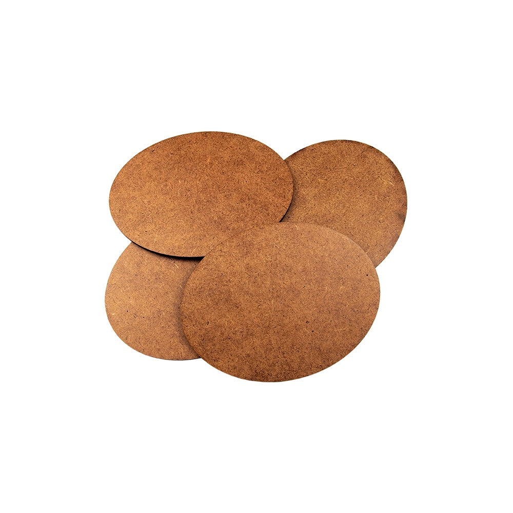 PREORDER Micro Art Studio - HDF/MDF Lasercut Bases - HDF 3mm Bases Oval 120x92mm (2)