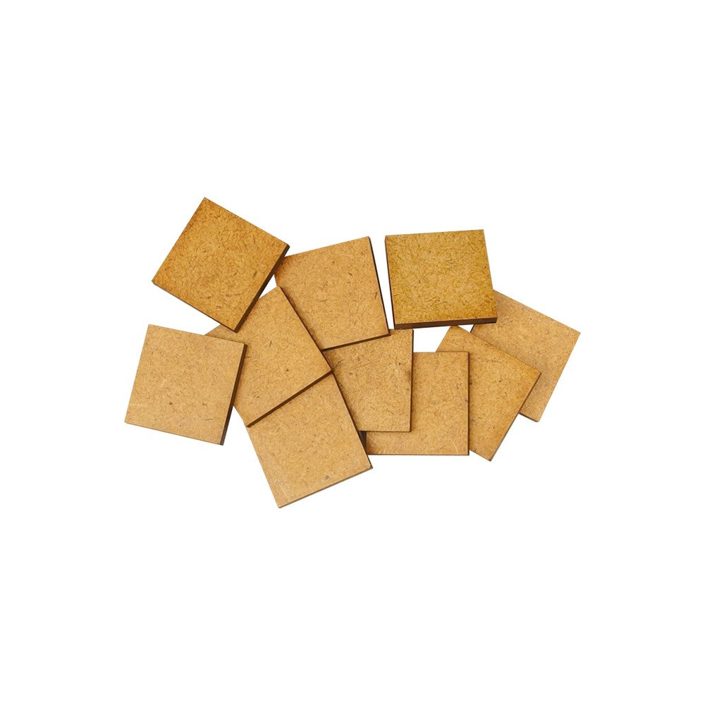 PREORDER Micro Art Studio - HDF/MDF Lasercut Bases - HDF 3mm Bases 20x20mm (20)
