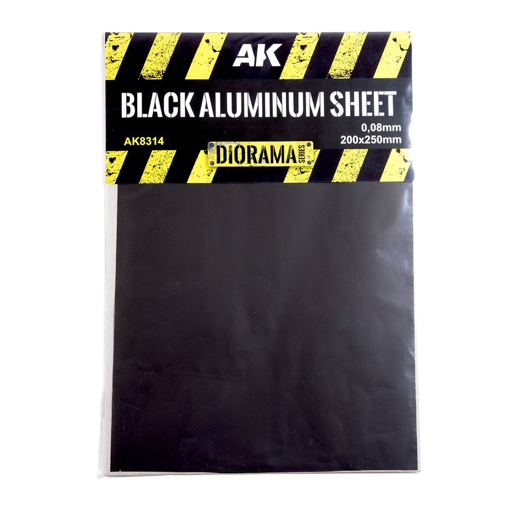 PREORDER AK Interactive - Building Materials - Black Aluminium Sheet 150Um 200X250Mm