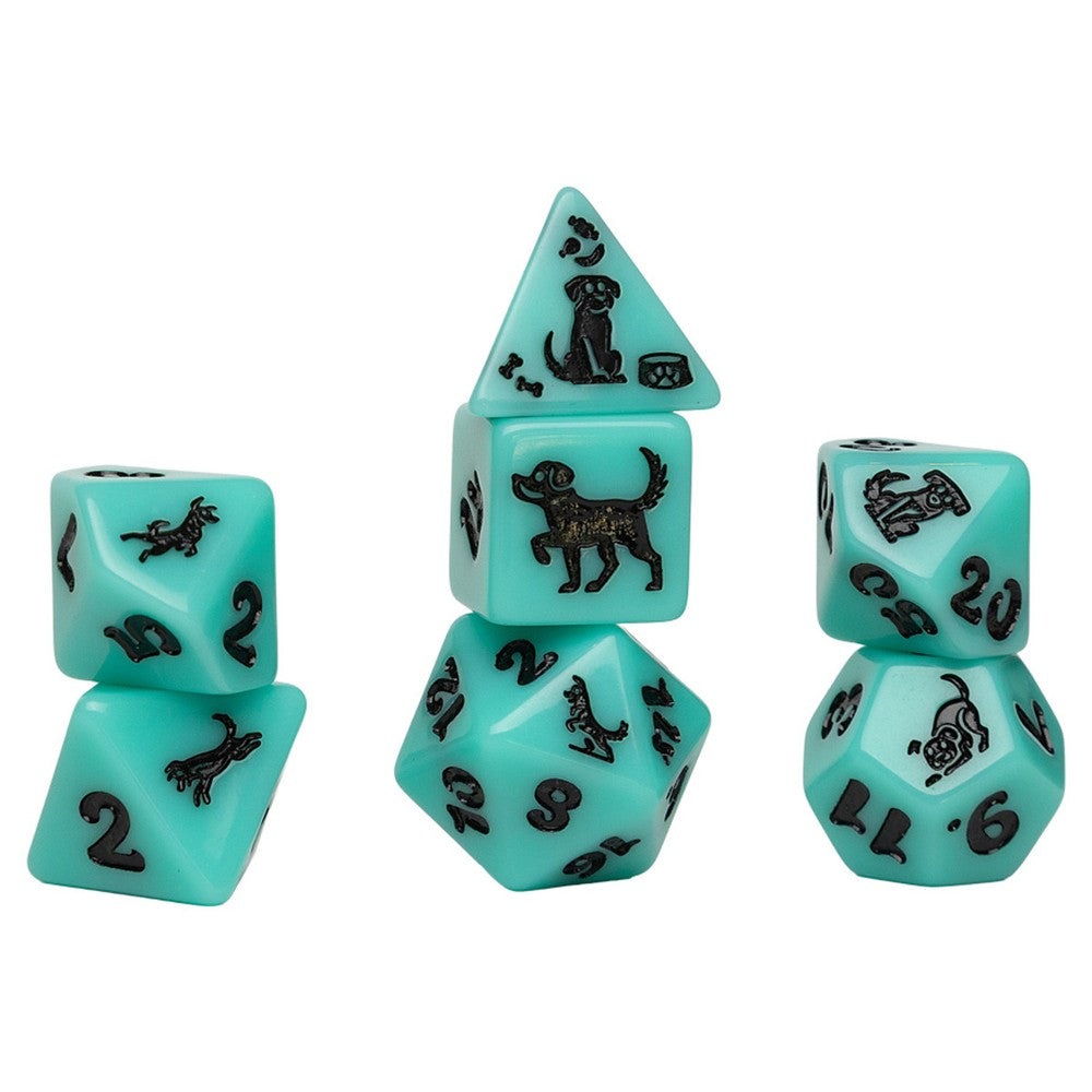 PREORDER Sirius Dice - Animal - Seafoam Shepherd Dice Set 7