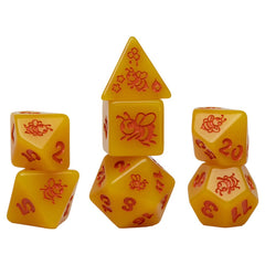 Sirius Dice - Animal - Golden Buzz Dice Set 7