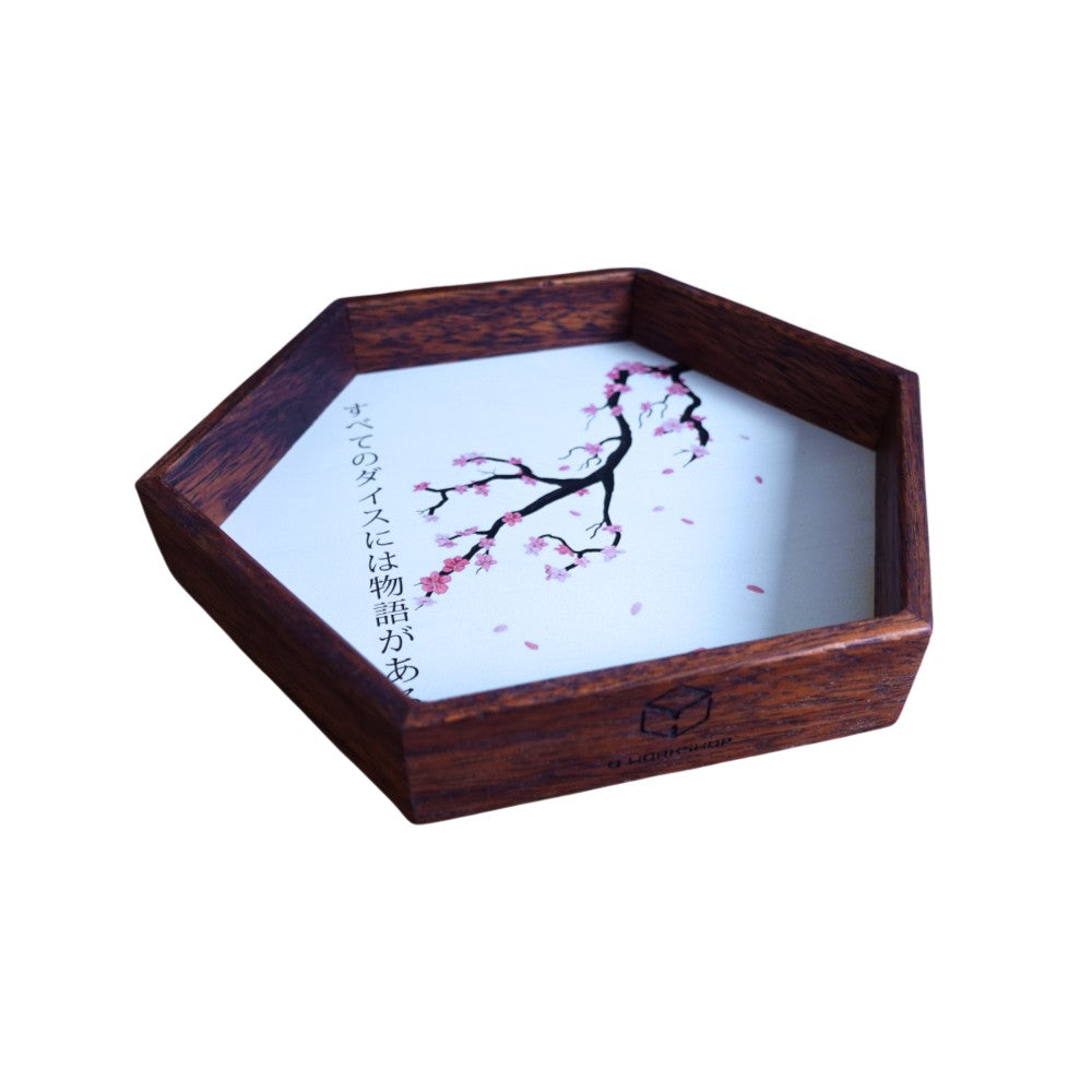 Q Workshop - Kanji Wooden Dice Tray