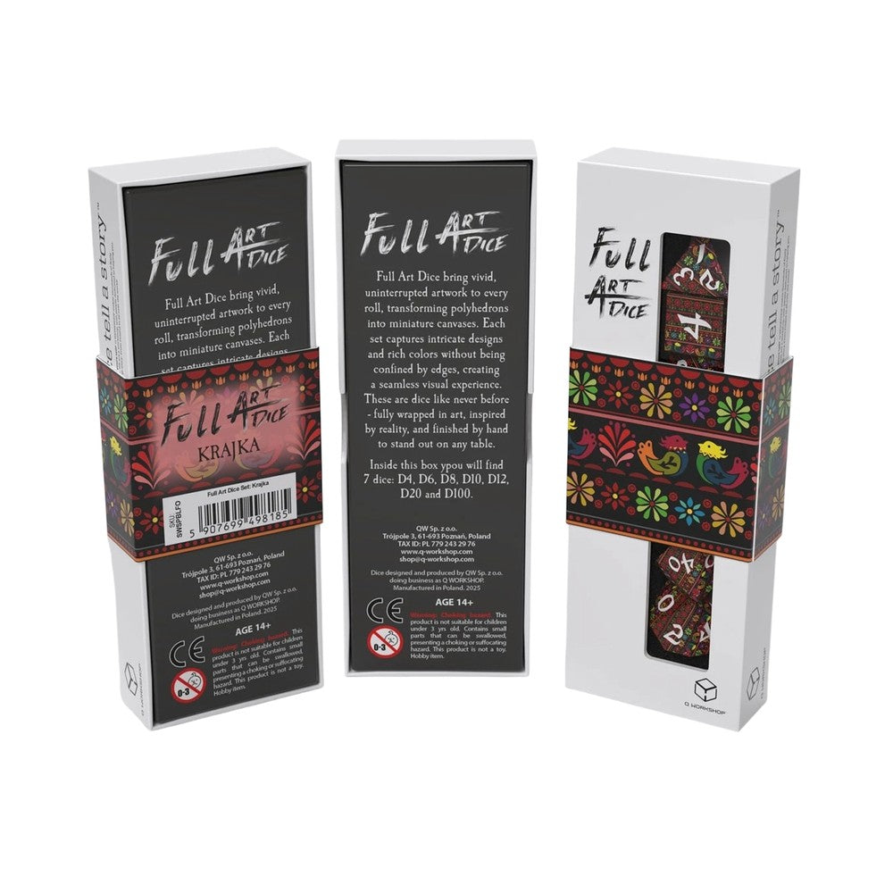 PREORDER Q Workshop - Full Art Dice Set: Krajka