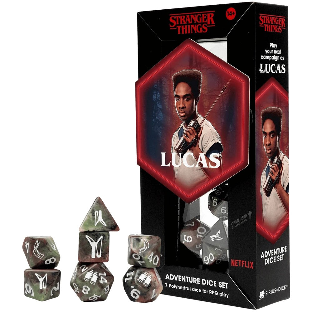PREORDER Sirius Dice - Stranger Things Adventure Dice - Lucas