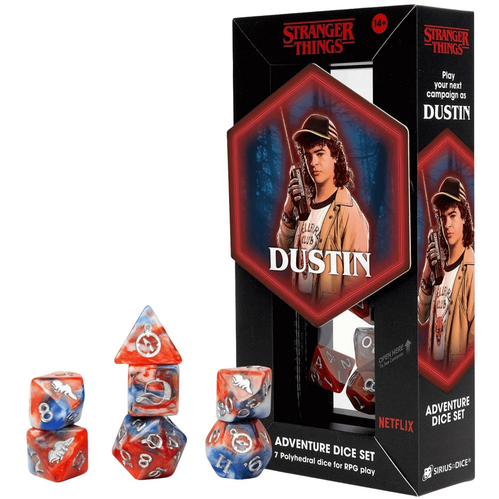 PREORDER Sirius Dice - Stranger Things Adventure Dice - Dustin