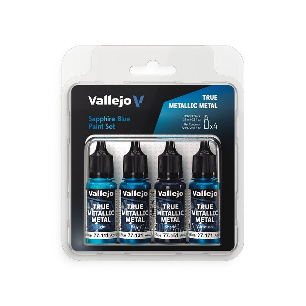 PREORDER Vallejo - True Metallic Metal - Set - Sapphire Blue