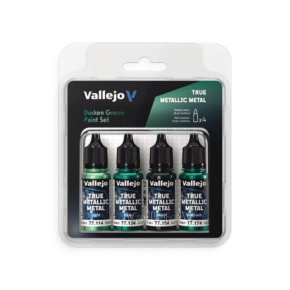 PREORDER Vallejo - True Metallic Metal - Set - Dusken Green