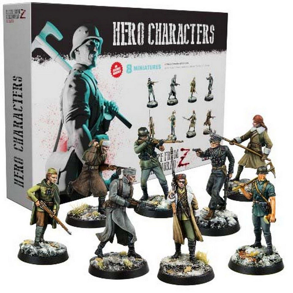 PREORDER Raybox Games: Escape from Stalingrad Z: Hero Miniatures Set