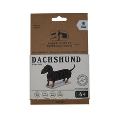 LPG Puzzles 3D Paper Dachshund
