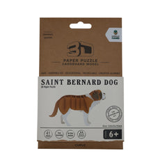 LPG Puzzles 3D Paper Saint Bernard Dog