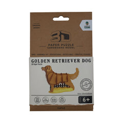LPG Puzzles 3D Paper Golden Retriever