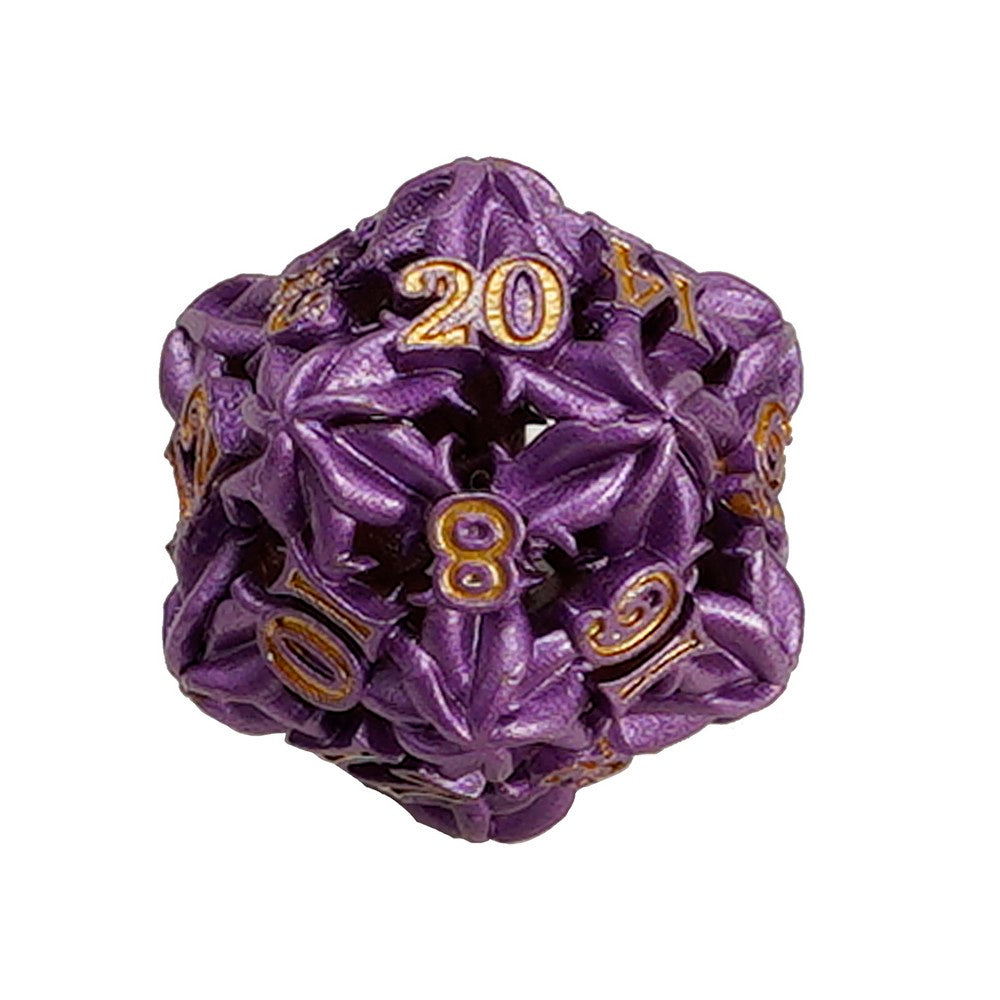 LPG Dice Leaf RPG Set Purple/Gold