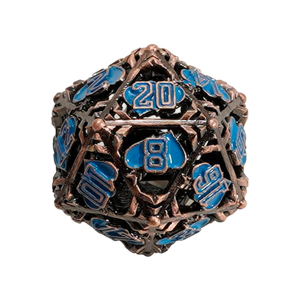 LPG Dice Heart RPG Set Copper/Blue