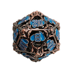 LPG Dice Heart RPG Set Copper/Blue