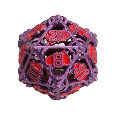 LPG Dice Heart RPG Set Purple/Red