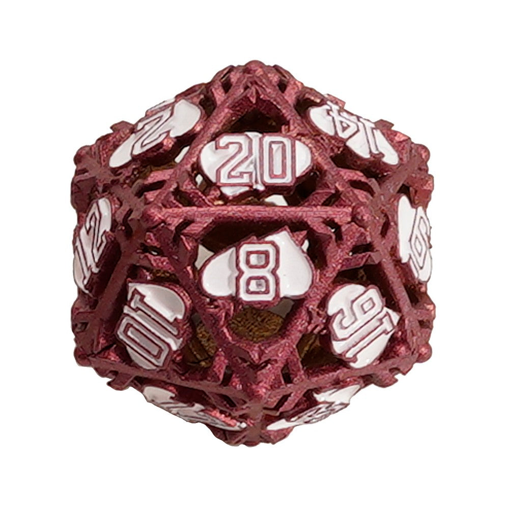 LPG Dice Heart RPG Set Red/White