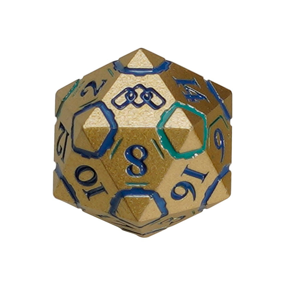 LPG Dice Warrior RPG Set Gold/Blue