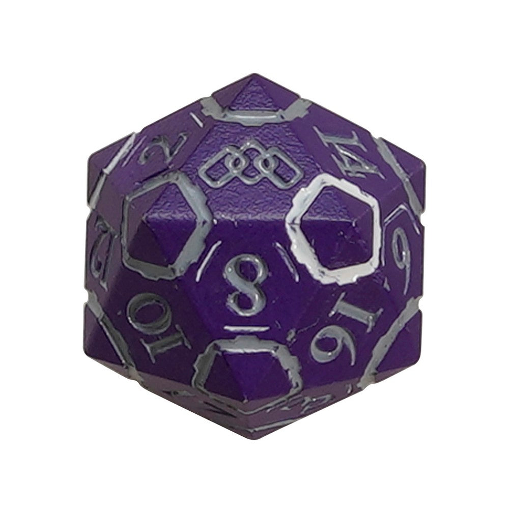 LPG Dice Warrior RPG Set Purple/Silver