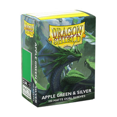 PREORDER Dragon Shield: Sleeves  Matte Dual  Apple Green & Silver