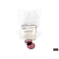 PREORDER CHX BGC31 15 of Opaque Brown 35mm Backgammon Checkers in a bag