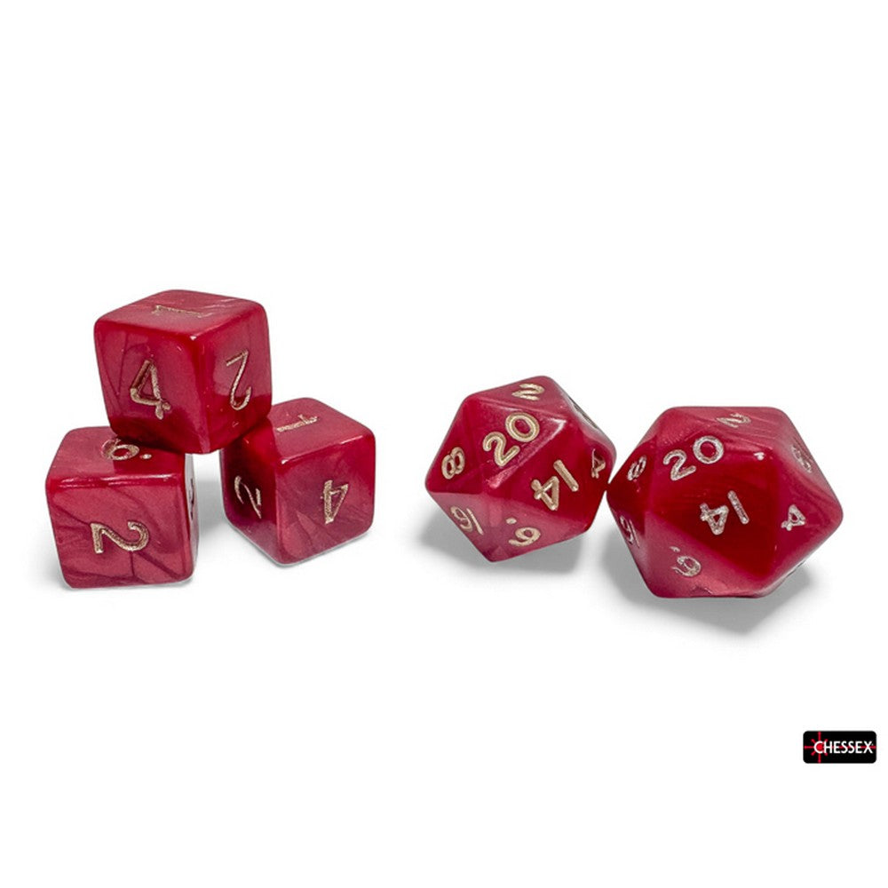 PREORDER CHX CHD05 Pearlescent Red/gold Cheat Dice